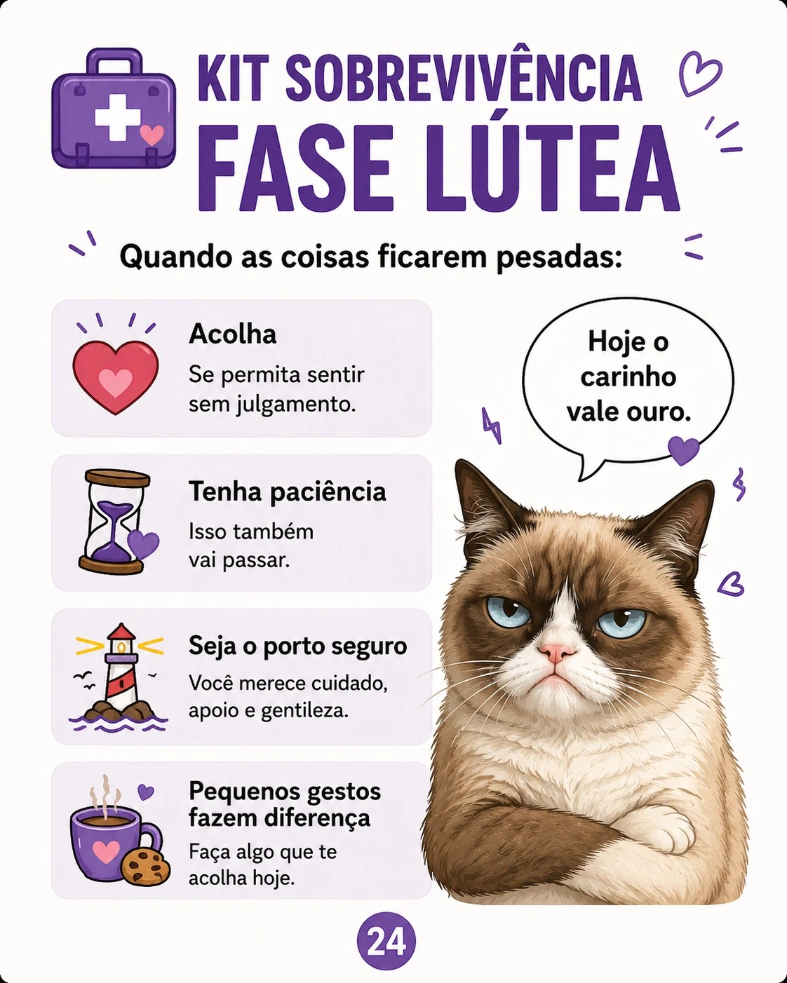 Kit sobrevivência fase lútea